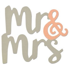 Fustella Sizzix Mr & Mrs 661714