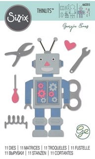 Fustella Sottile Sizzix Robot 663315