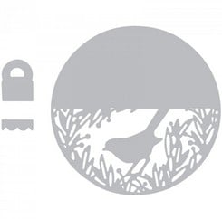 Fustella Sottile Sizzix Sfera con Uccello 661298