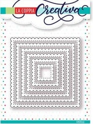 Fustella Sottile Quadrati Smerlati RU219