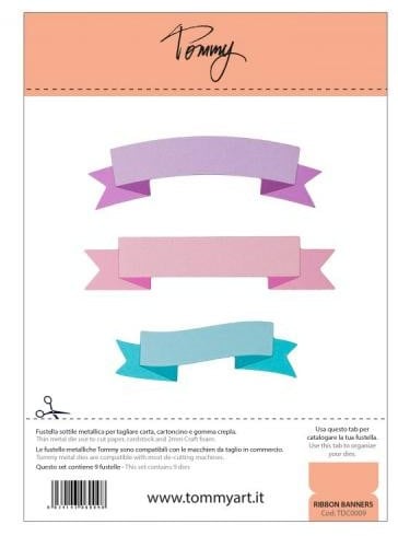 Fustella Sottile Tommy Ribbon Banners