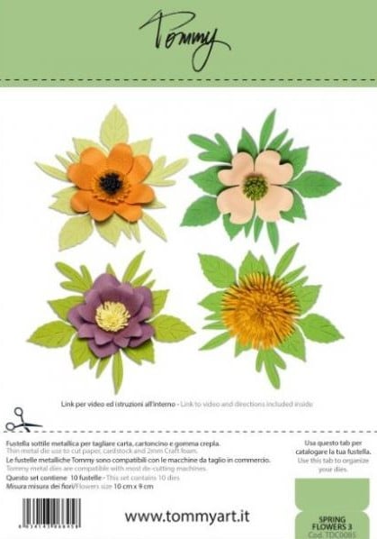 Fustella Sottile Tommy Spring flowers 3®