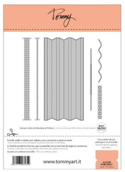 Fustella Sottile Tommy Album Bindings