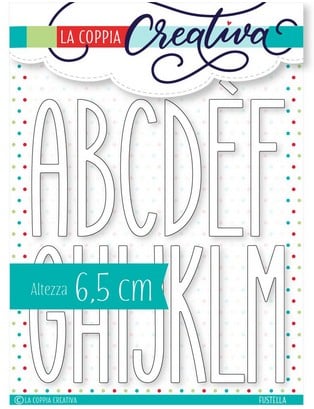 Fustella Sottile Alfabeto Grande RU497
