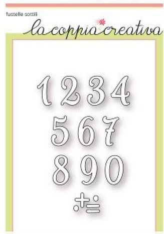 Fustella Sottile Piccoli Numeri F42