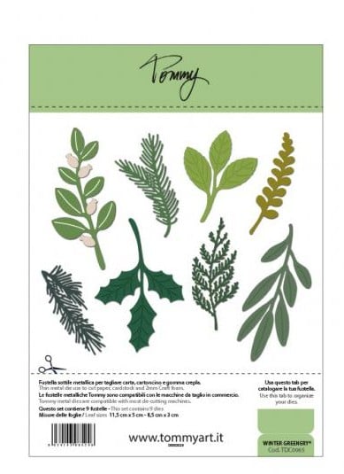 Fustella Sottile Tommy Winter Greenery