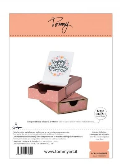 Fustella Sottile Tommy Pop-Up Drawer