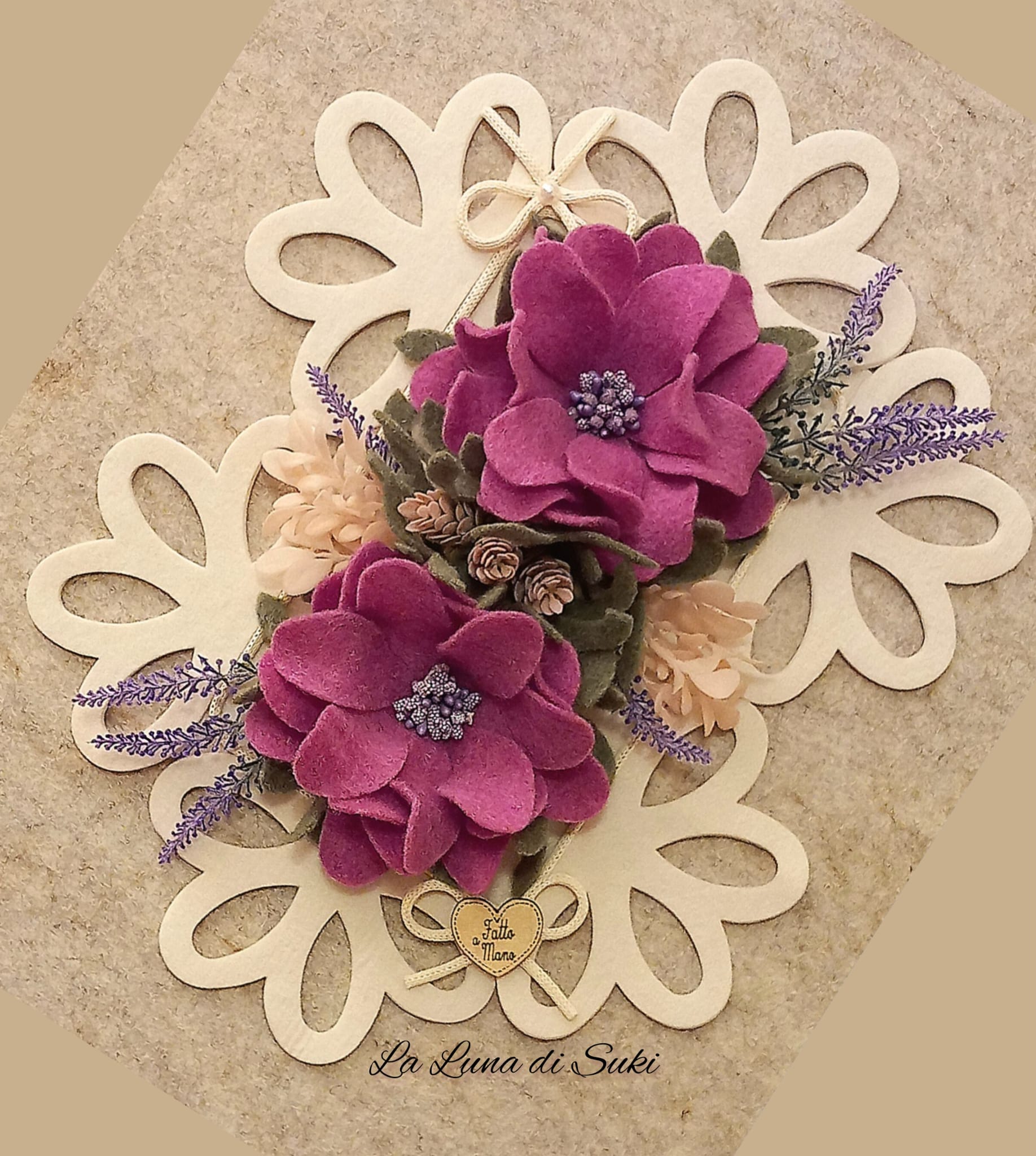 Fustella A4 Artigianale Fiore-Centrino