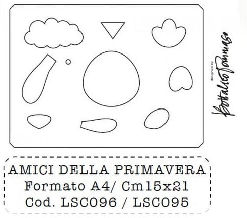 Fustella A4 Artigianale Amici della Primavera