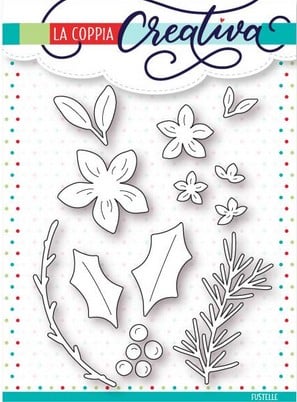 Fustella Sottile Fiori di Natale RU221