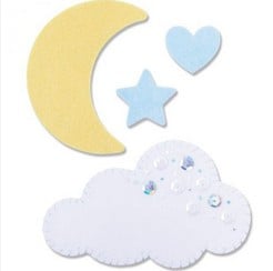 Fustella L Sizzix Luna e Nuvola 665963