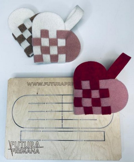 Fustella L Artigianale Cuore Intrecciato