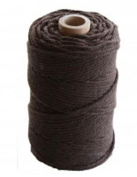 Corda di cotone marrone scuro