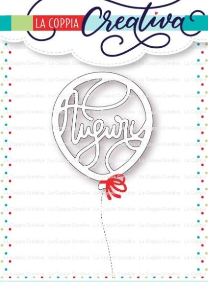 Fustella sottile Palloncino Auguri RI369
