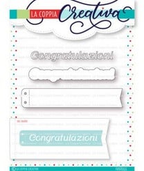 Fustella Sottile Congratulazioni con Banner RI370