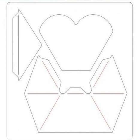 Fustella Sizzix Bustina Cuore 665492