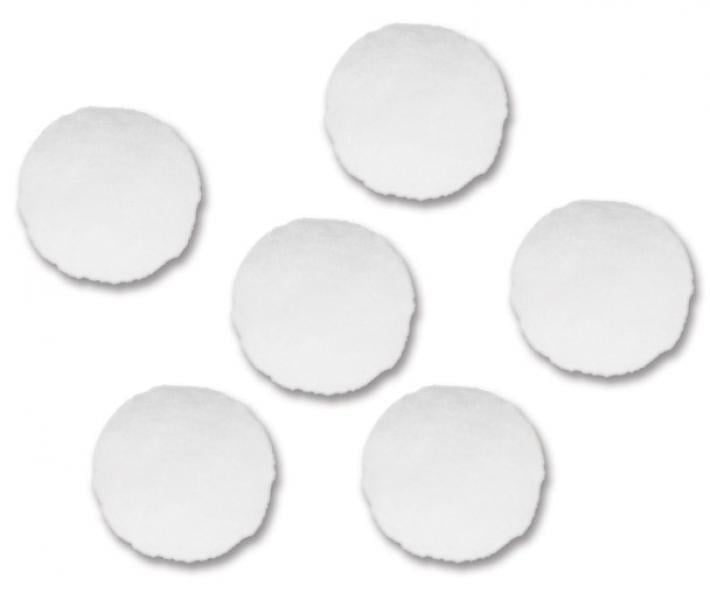 Pompons 4cm bianchi