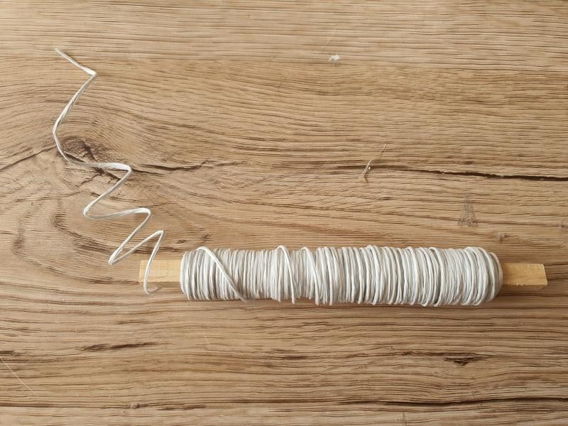 Filo ferro ricoperto bianco