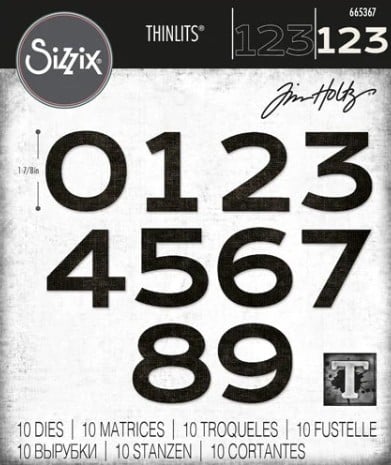 Fustella sottile Cuntdown Sizzix 665367