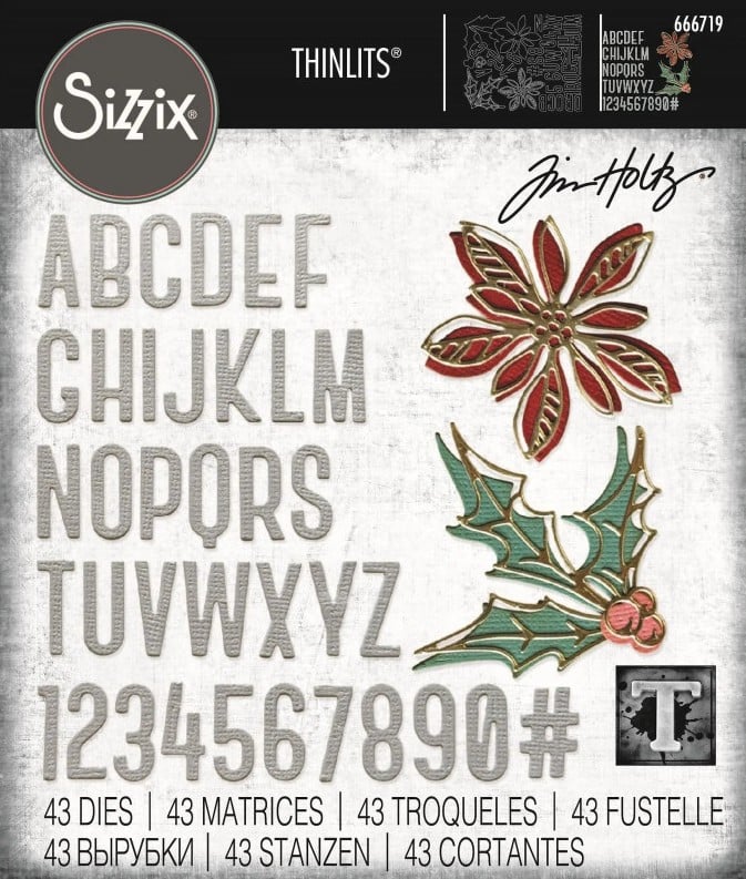 Fustella sottile Vault Seasonal Sketch Sizzix 666719