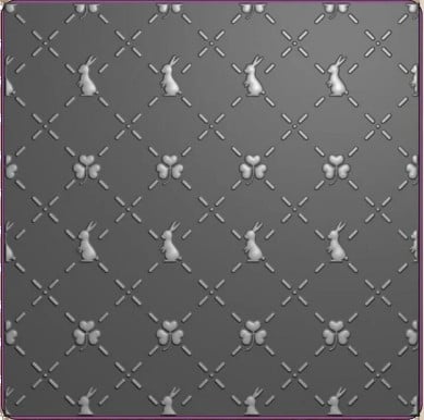 Embossing 3D Bunny's and clovers