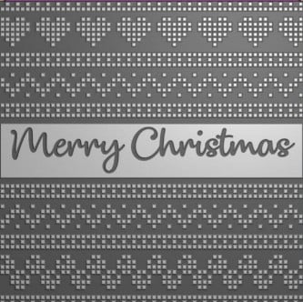 Embossing 3D Merry Christmas