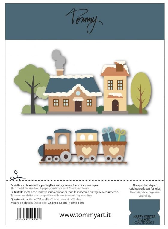 Fustella Sottile Tommy Happy Winter village