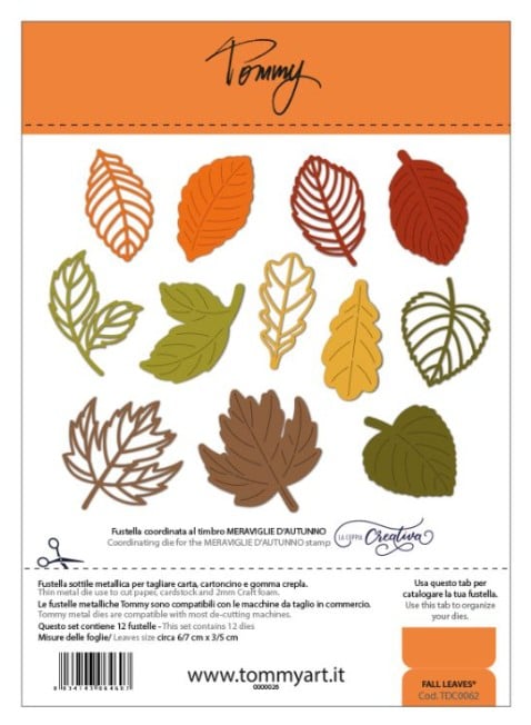 Fustella Sottile Tommy Fall Leaves