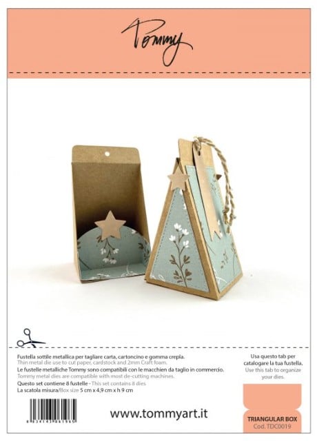 Fustella Sottile Tommy Triangular Box