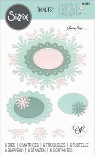 Fustella Sottile Sizzix Snowflake Labels 666688