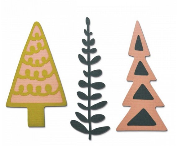 Fustella Sottile Sizzix Alberi 660878