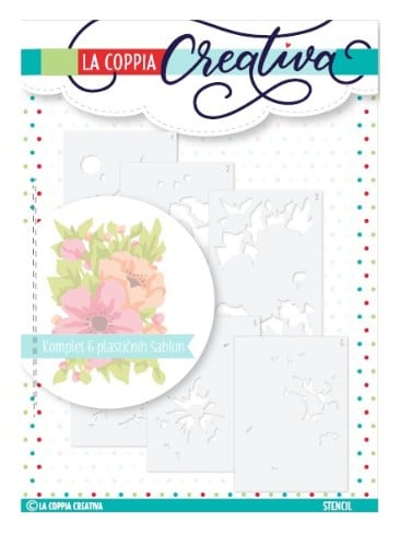 Sfondo Stencil con Fiori P525