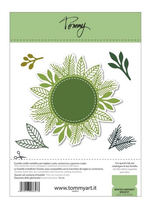 Fustella Sottile Tommy Winter Greenery wreath®