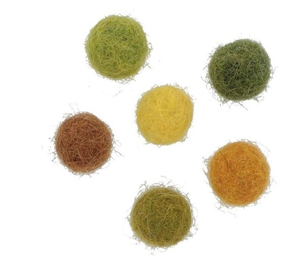 Pon Pon Lana Sfumature di Verde 1cm