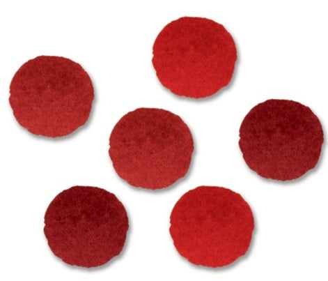 Pon Pon Sfumature di Rosso 1,5cm