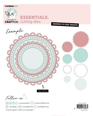 Fustella Sottile Cerchio Cuori