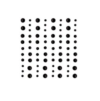 Mezze Perle Autoadesive Nere