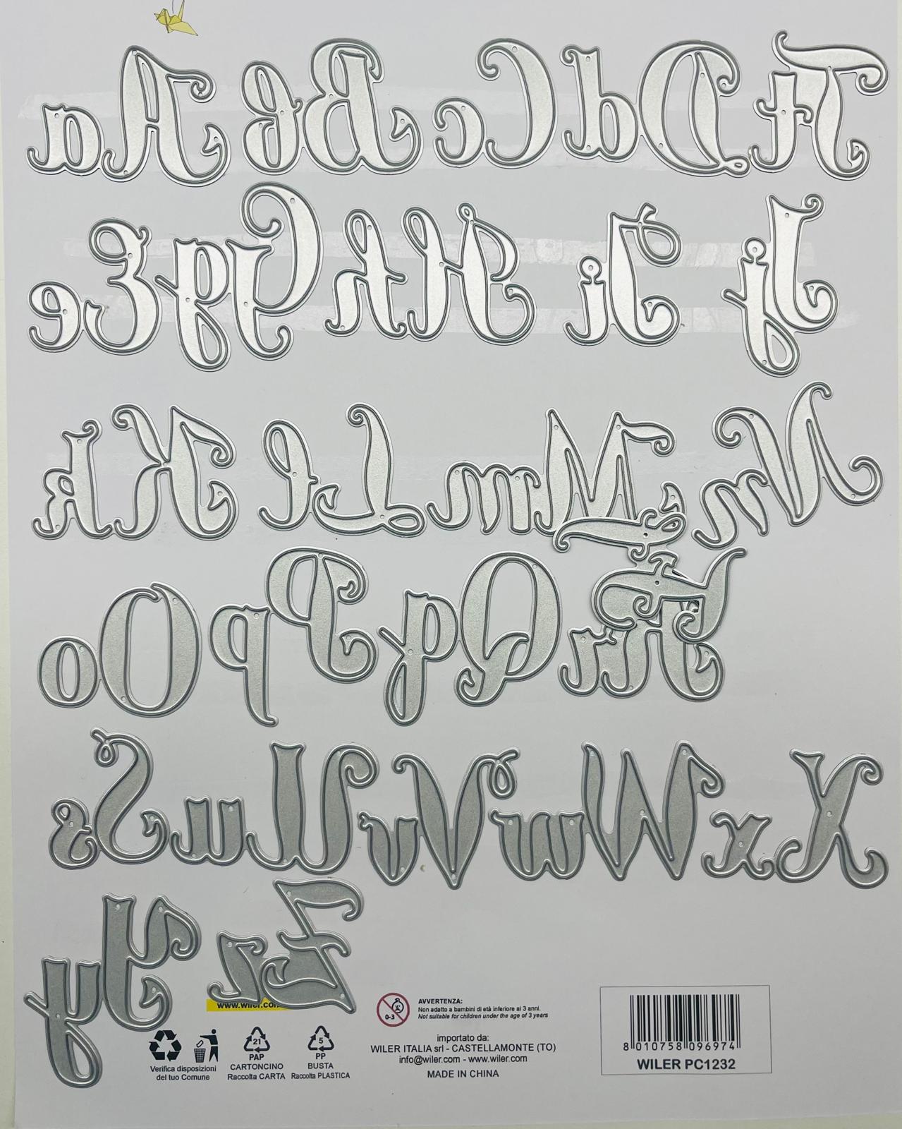 Fustella Sottile Alfabeto PC1232