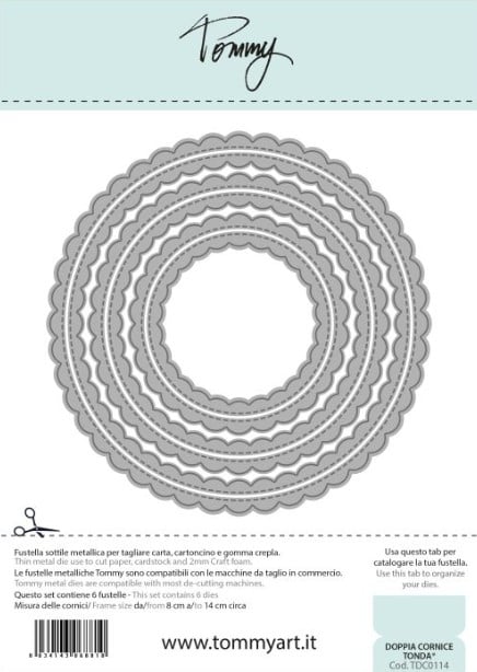 Fustella Sottile Tommy Doppia Cornice tonda