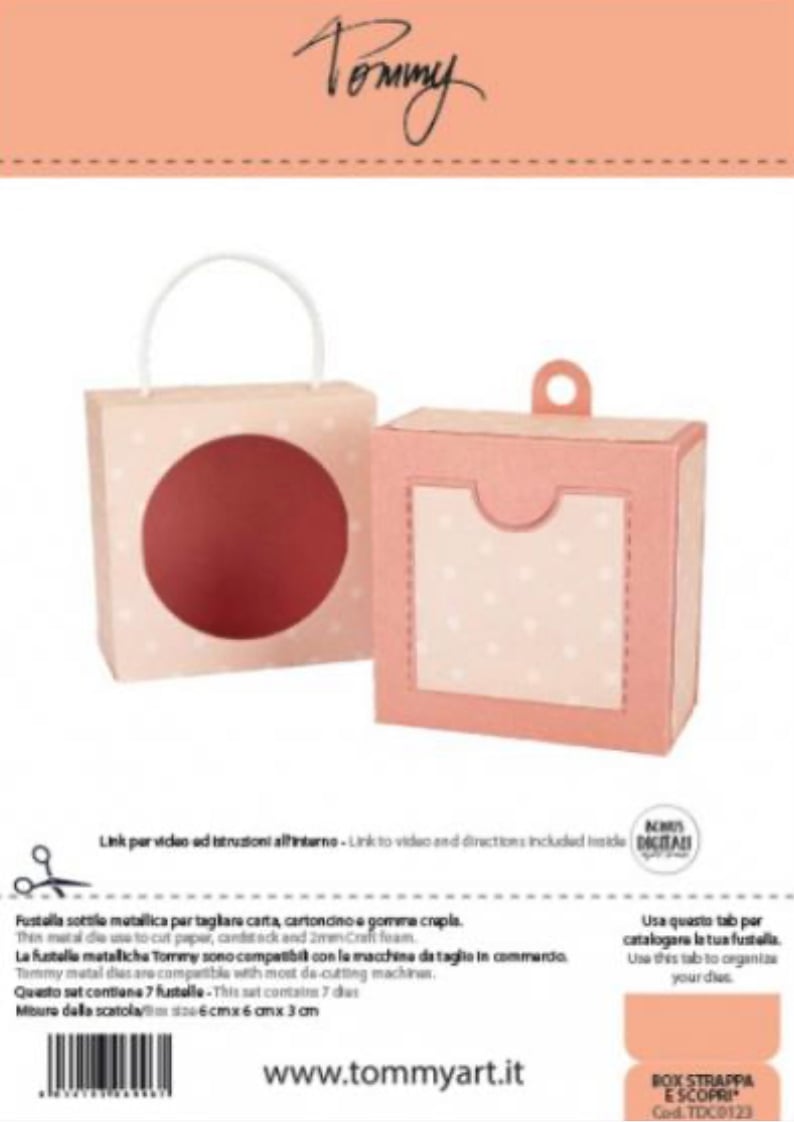 Fustella Sottile Tommy Box Strappa e Scopri