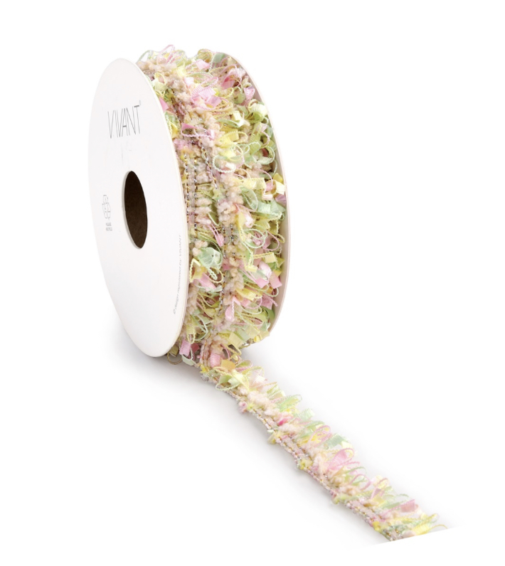 Nastro Sfrangiato Rosa e Giallo