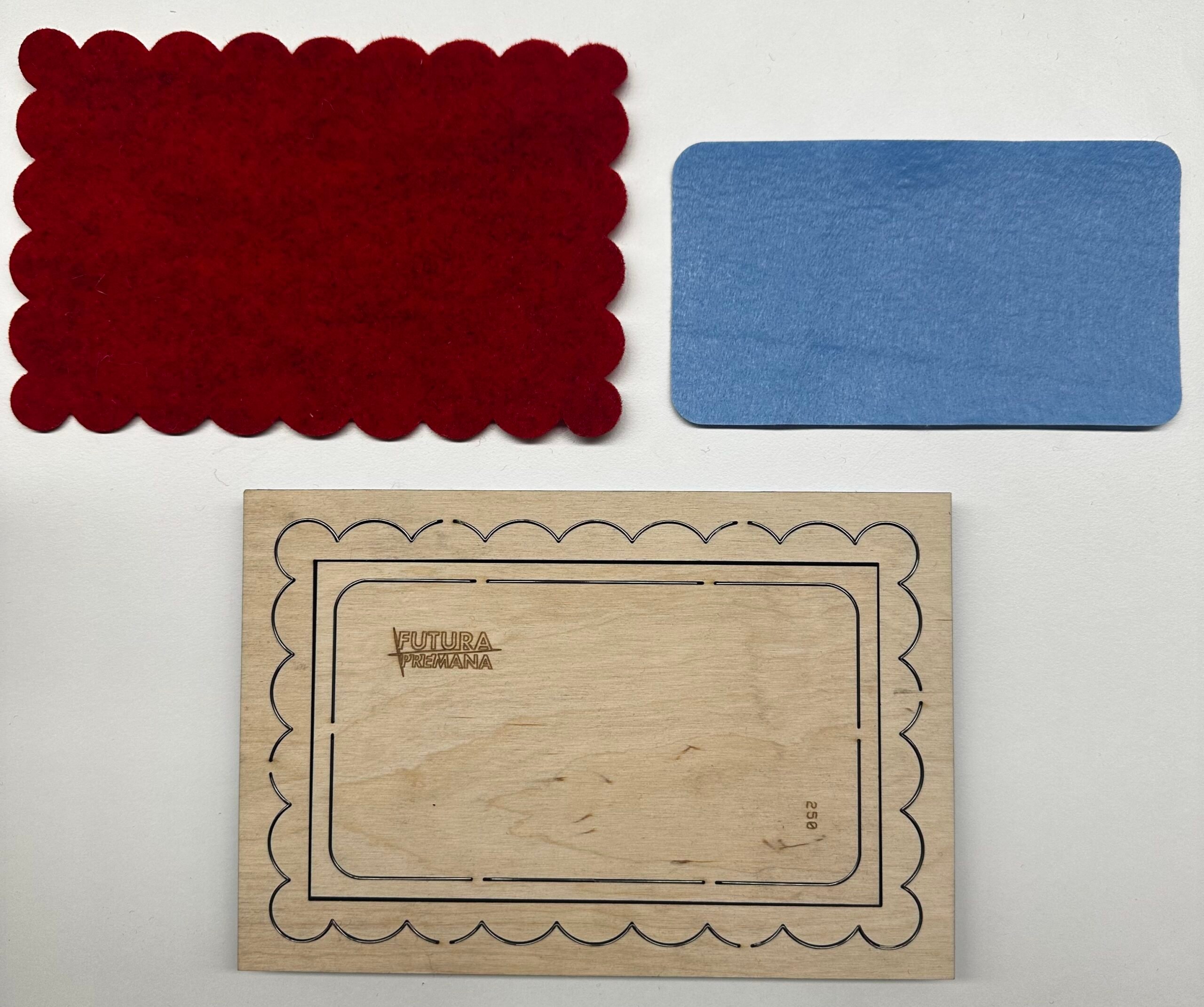 Fustella L Artigianale Cornice Rettangolare Scallop