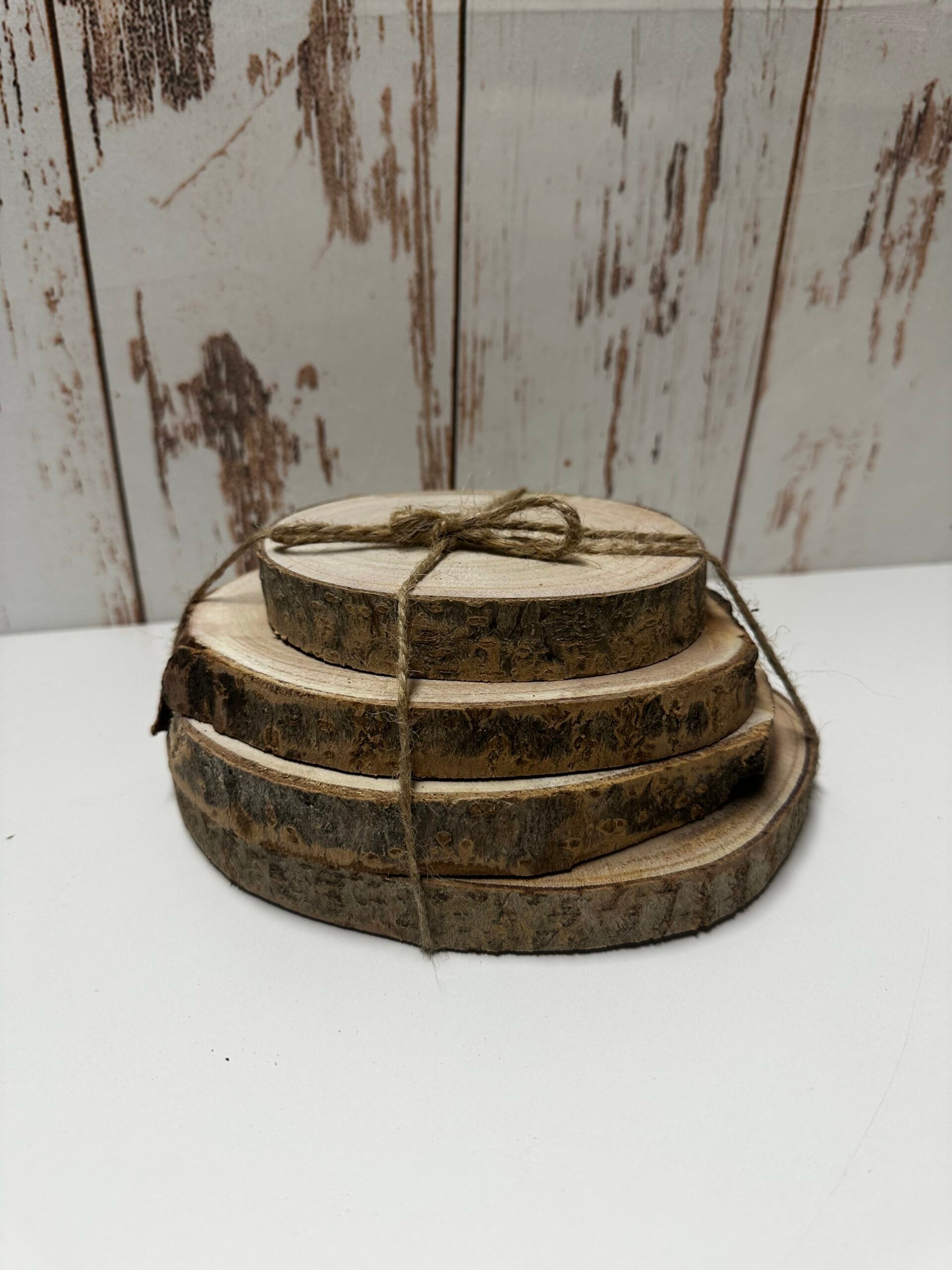 Set 4 Dischi di Legno