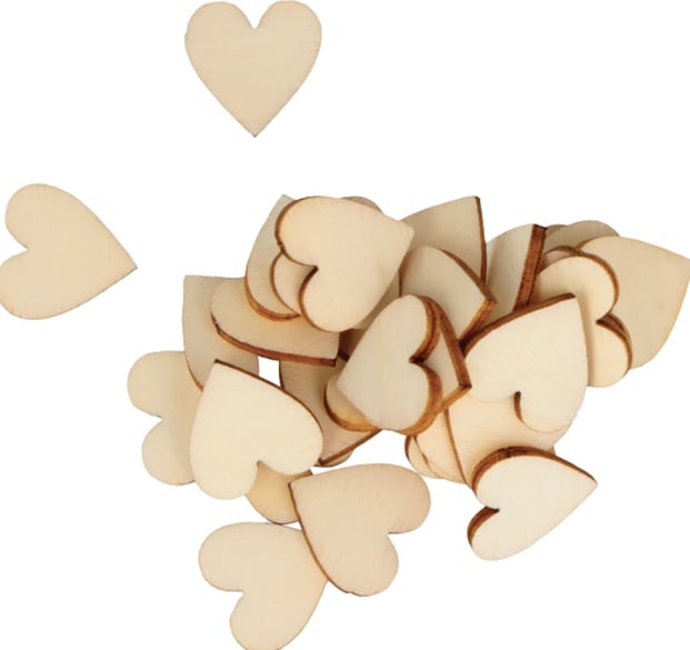 Cuori in Legno 1,5cm