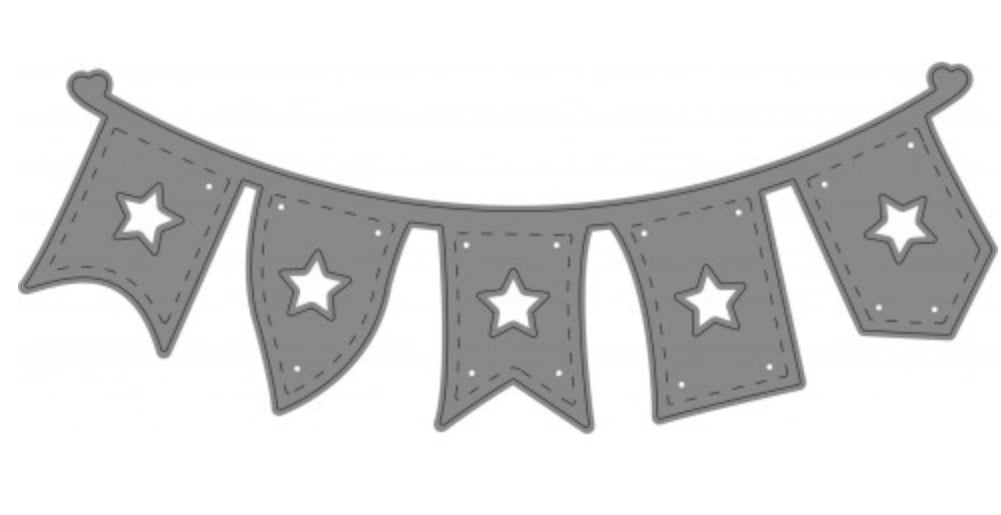 Fustella Sottile Festone Stelle PC1584