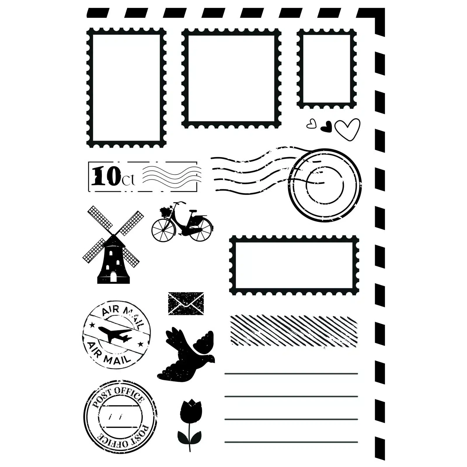 Timbri trasparenti From the Postbox