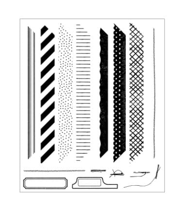 Fustella sottile e timbri Sizzix Cornici 667056