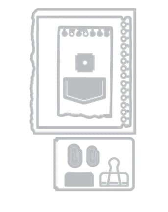 Fustella sottile e timbri Sizzix 667058