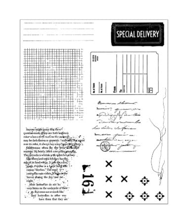 Fustella sottile e timbri Sizzix 667058