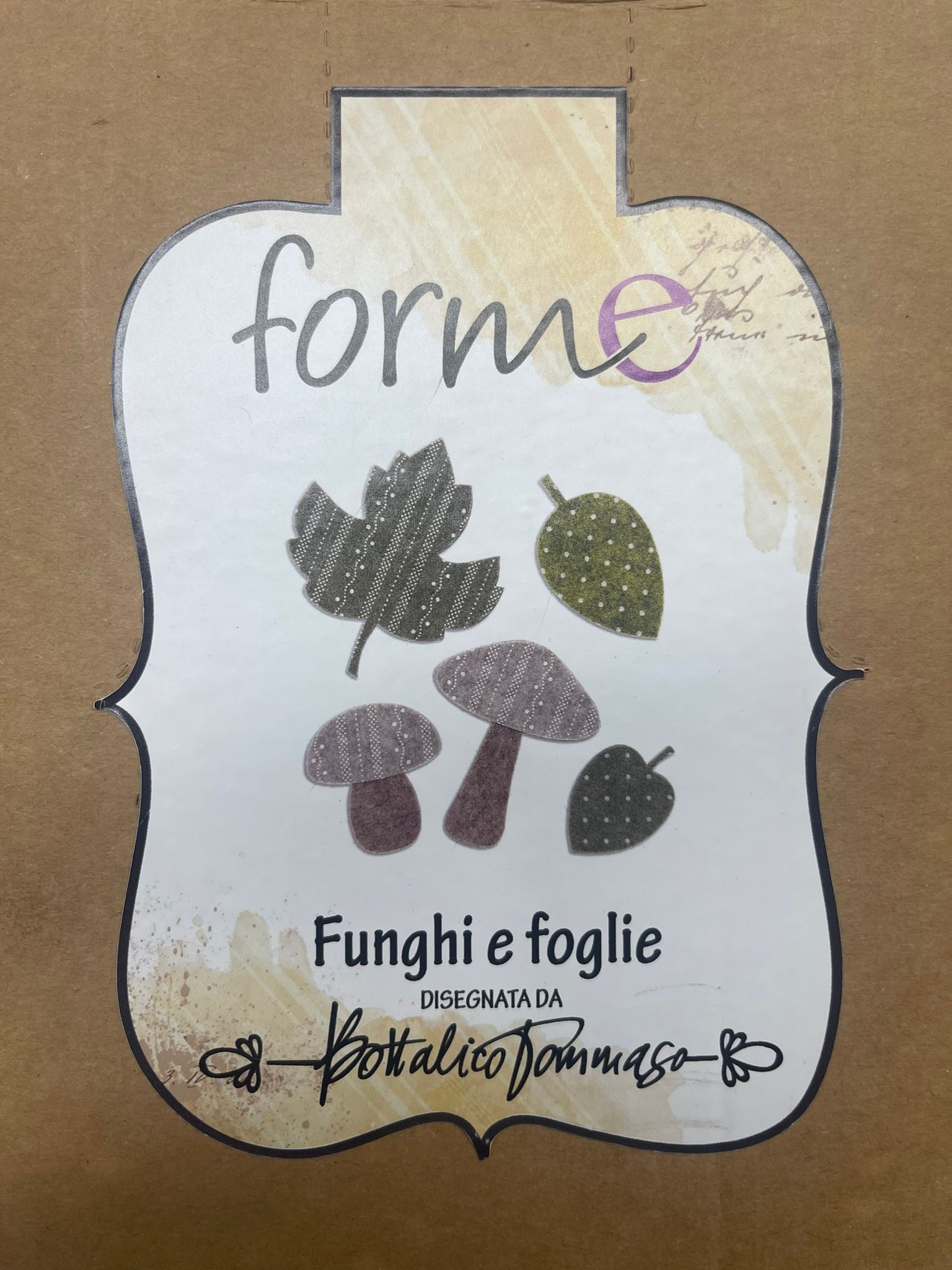 Fustella dell'Officina A4 Funghi e Foglie